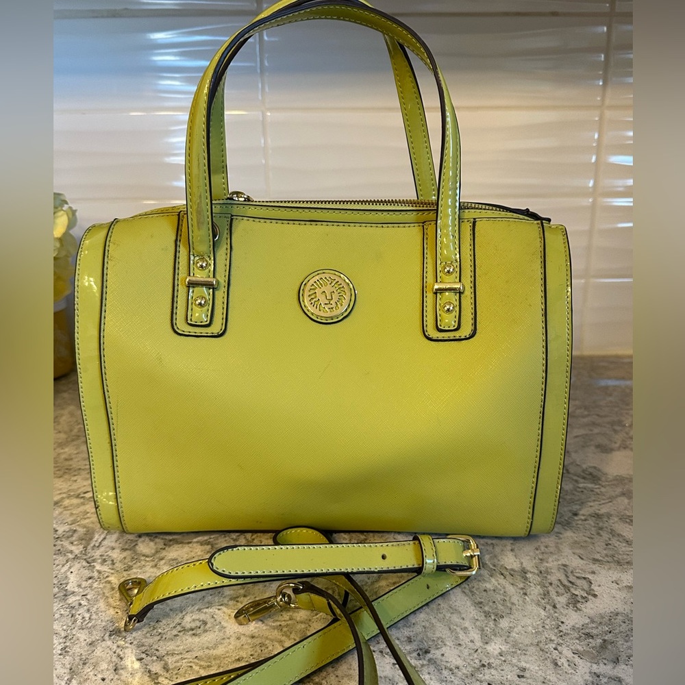 RARE Pear color one of few created Nautical Wave Anne Klein bag read description